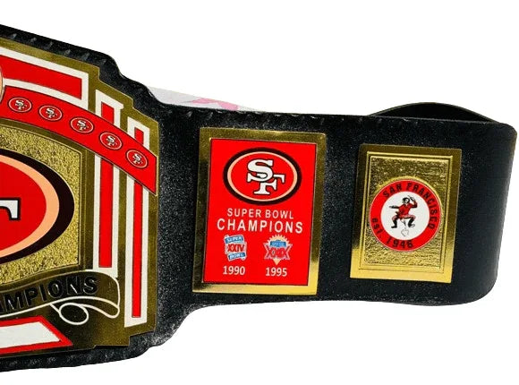 San Francisco SF 49ers NFL Championship Title Belt - WWF Belt