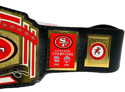 San Francisco SF 49ers NFL Championship Title Belt - WWF Belt