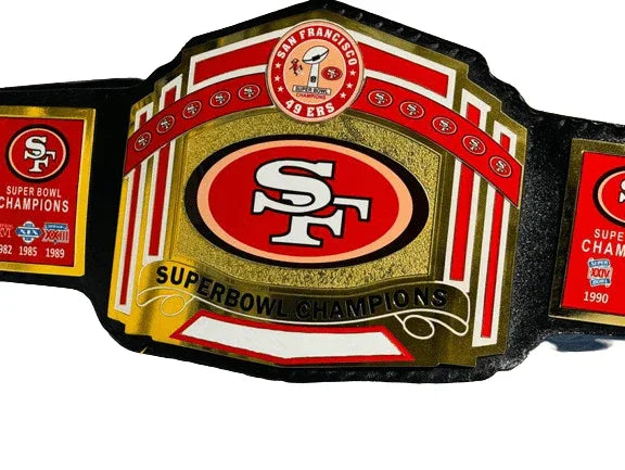 San Francisco SF 49ers NFL Championship Title Belt - WWF Belt