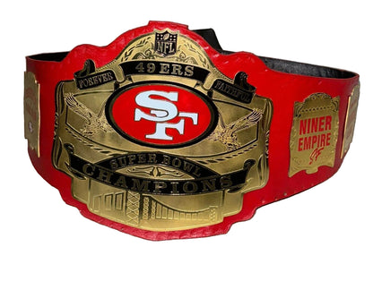 San Francisco SF 49ers Super Bowl NFL Championship Title Belt - WWF Belt