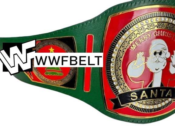 Santa The Grinch Christmas Tree 2024 Championship Belt - WWF Belt
