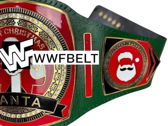 Santa The Grinch Christmas Tree 2024 Championship Belt - WWF Belt