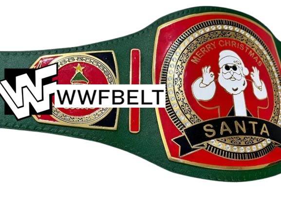 Santa The Grinch Christmas Tree 2024 Championship Belt - WWF Belt