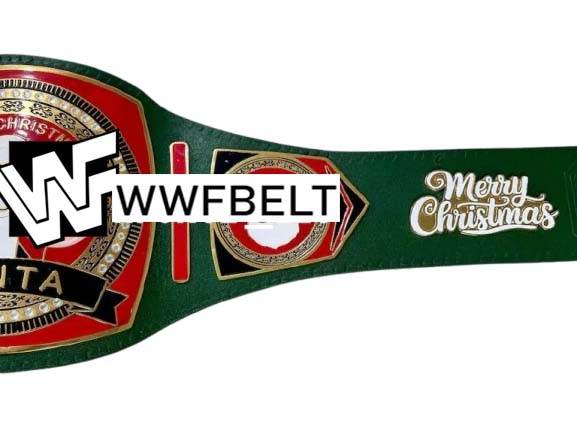 Santa The Grinch Christmas Tree 2024 Championship Belt - WWF Belt