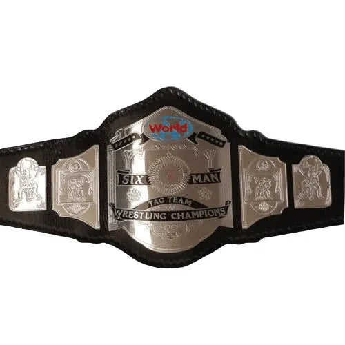 Six Man Tag Team Championship Replica Title Belt - WWF Belt
