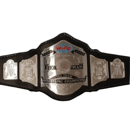 Six Man Tag Team Championship Replica Title Belt - WWF Belt