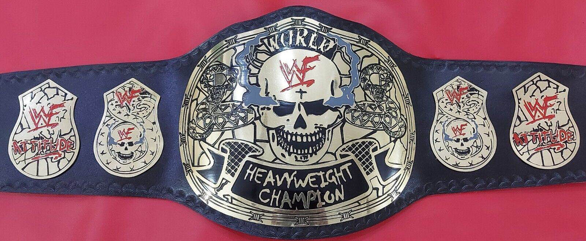 Smoking Skull Snake Skin Wrestling Championship Title Belt - WWF Belt