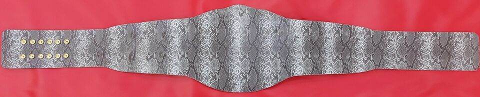 Smoking Skull Snake Skin Wrestling Championship Title Belt - WWF Belt