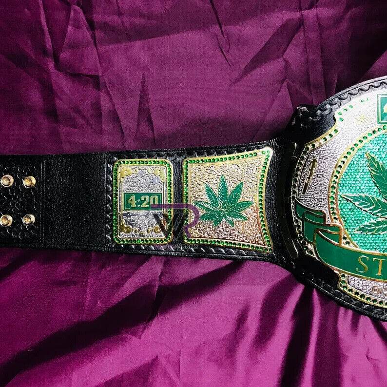 Smoking Stoner World Championship Replica Title Belt - WWF Belt