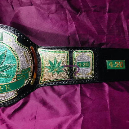 Smoking Stoner World Championship Replica Title Belt - WWF Belt