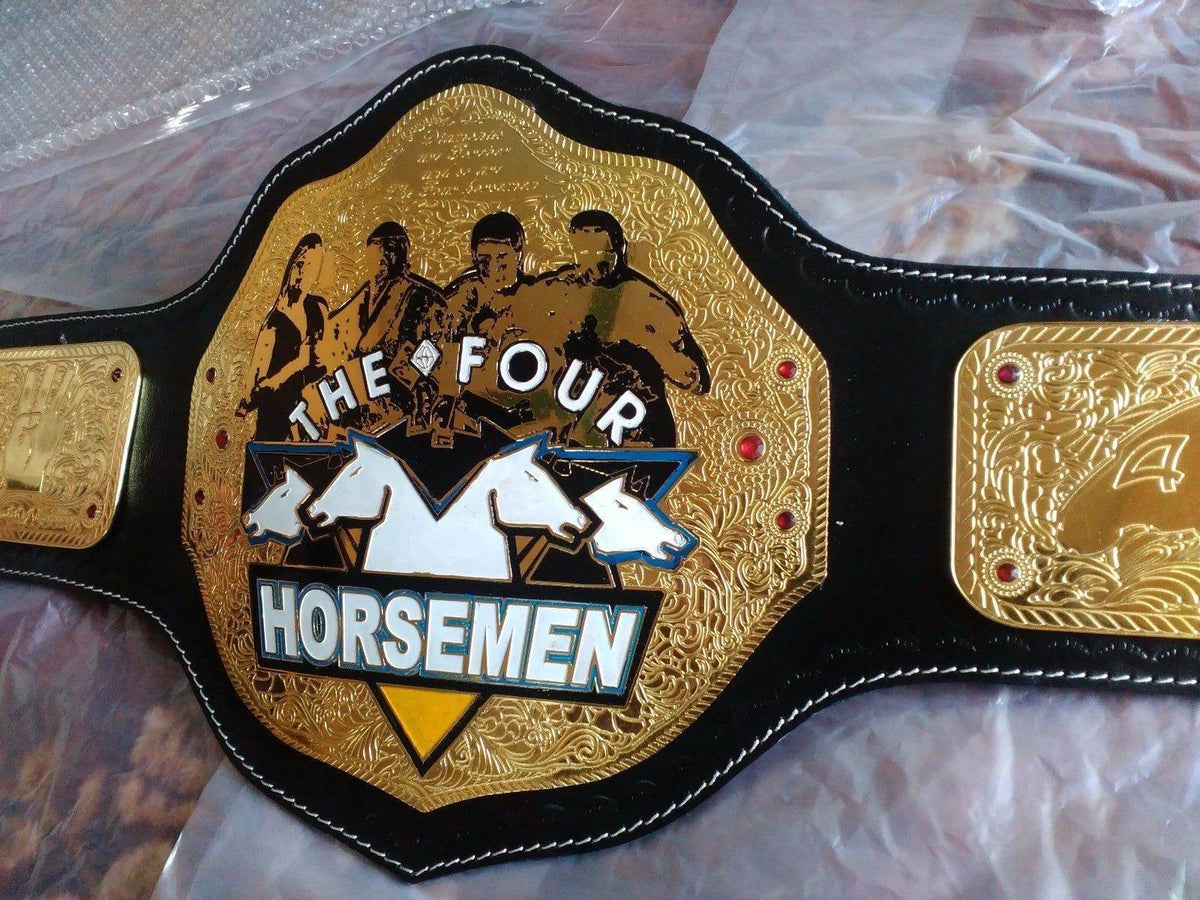 The Four Horsemen Wrestling Championship Title Belt - WWF Belt