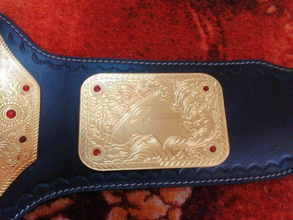 The Four Horsemen Wrestling Championship Title Belt - WWF Belt