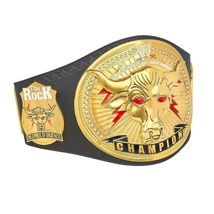 The Rock Brahma Bull Replica Championship Title Belt - WWF Belt