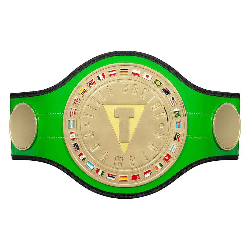 Title Boxing Green Championship Belt - WWF Belt