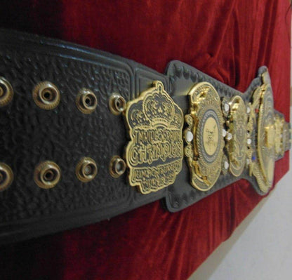 Triple Crown World Heavyweight Championship Leather Belt - WWF Belt