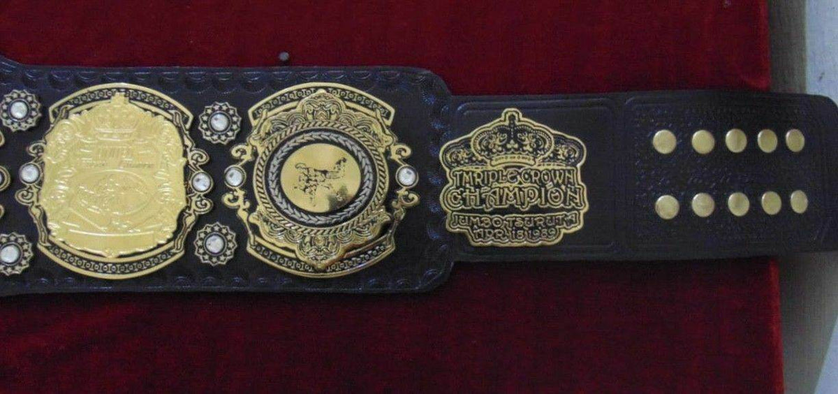 Triple Crown World Heavyweight Championship Leather Belt - WWF Belt