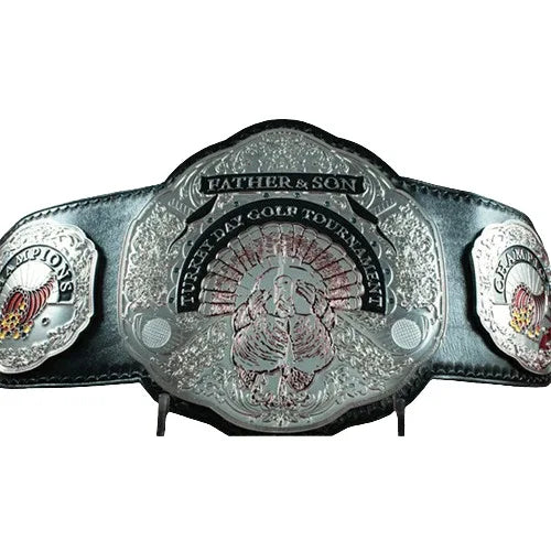Turkey Day Golf Championship Title Belt - WWF Belt