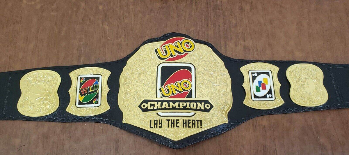 UNO Lay The Heat Champion Belt Replica Adult Size - WWF Belt