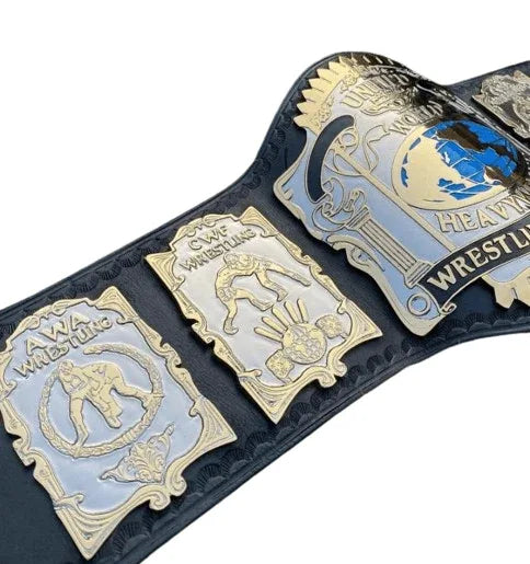 USWA Unified World Heavyweight Wrestling Championship Belt - WWF Belt