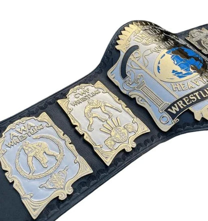 USWA Unified World Heavyweight Wrestling Championship Belt - WWF Belt