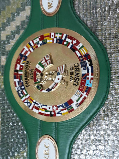 Wbc Usnbc Boxing Championship Title Belt - WWF Belt