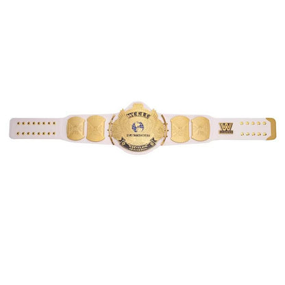 White WWE Winged Eagle Championship Replica Title Belt - WWF Belt