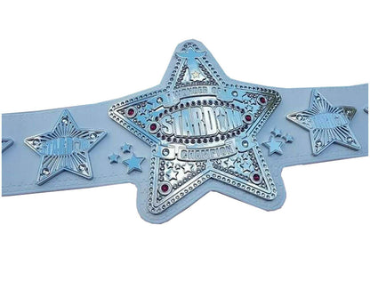Wonder of Stardom Champion Wrestling Leather Belt - WWF Belt