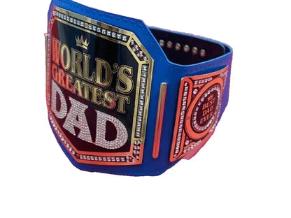 World Greatest Dad Championship Title Belt Replica - WWF Belt