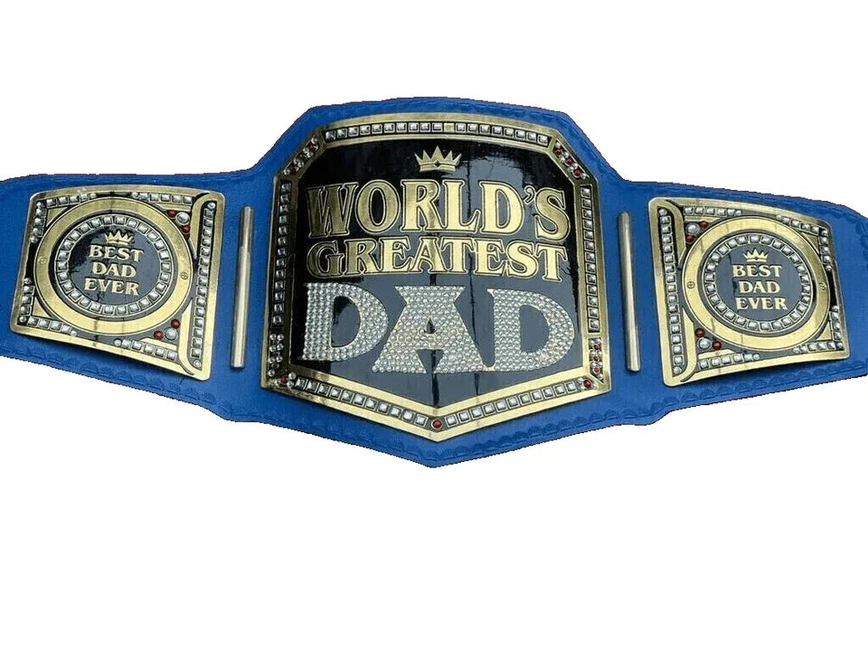 World Greatest Dad Championship Title Belt Replica - WWF Belt