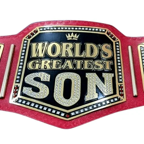 World Greatest Son Championship Title Belt Replica - WWF Belt