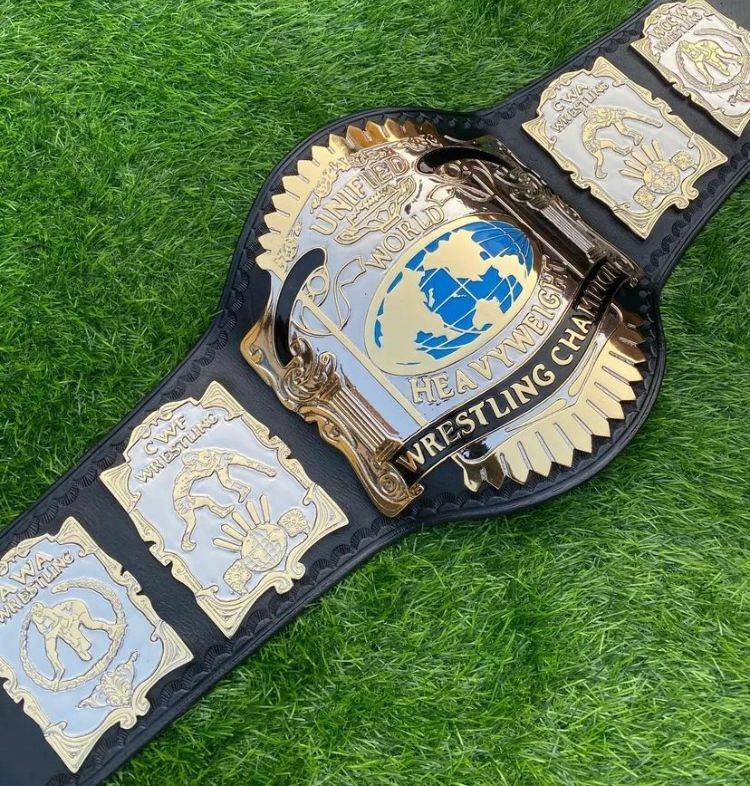 World Heavyweight Unified Wrestling Championship Title Belt - WWF Belt