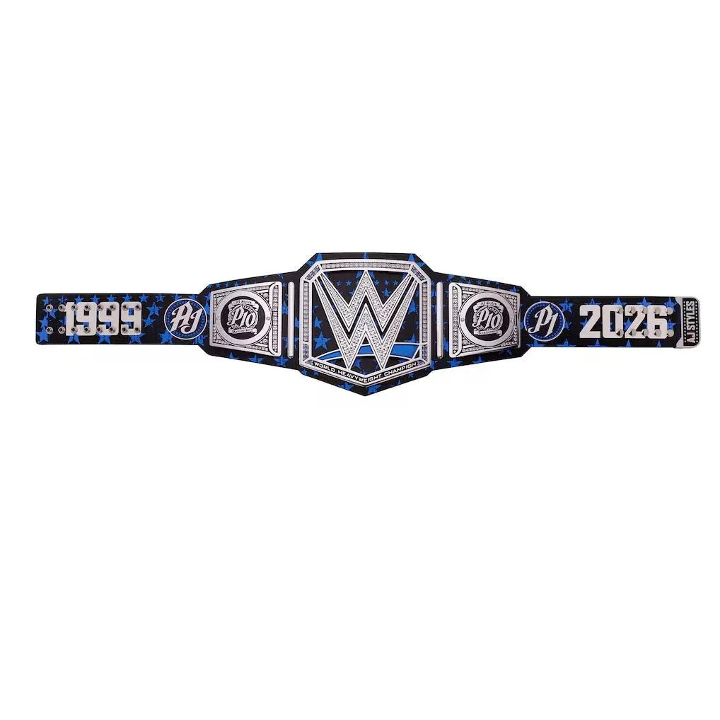 WWE AJ Styles 10th Anniversary Signature Series Title Belt - WWF Belt