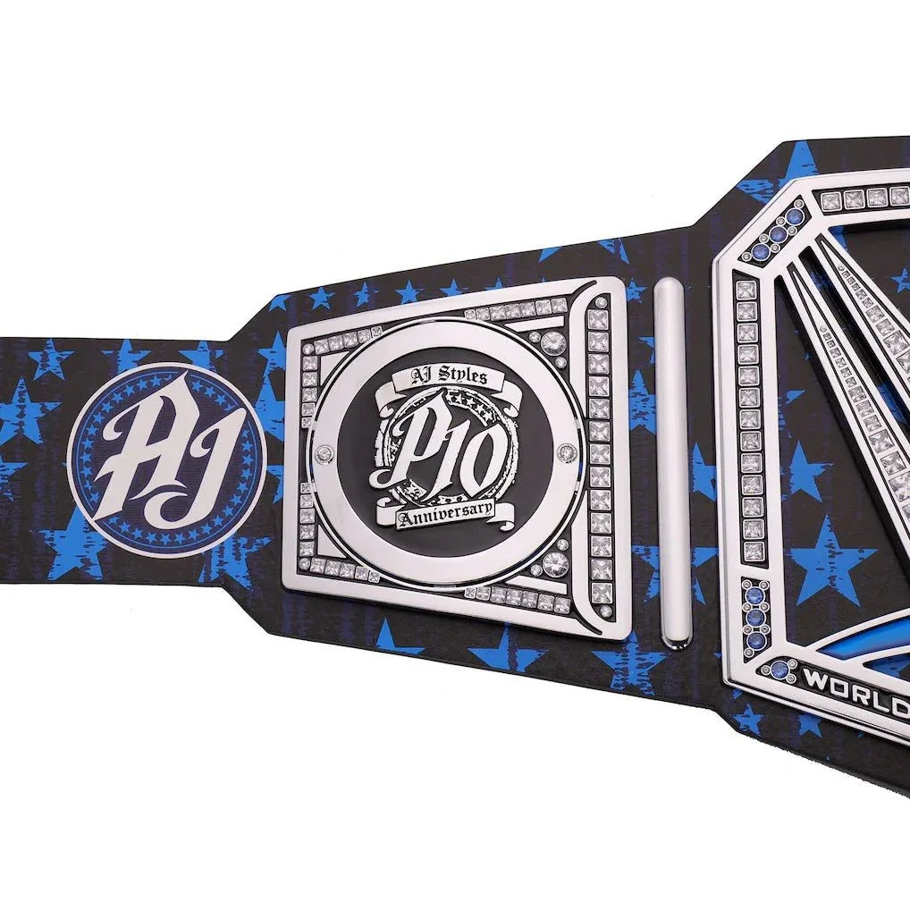 WWE AJ Styles 10th Anniversary Signature Series Title Belt - WWF Belt