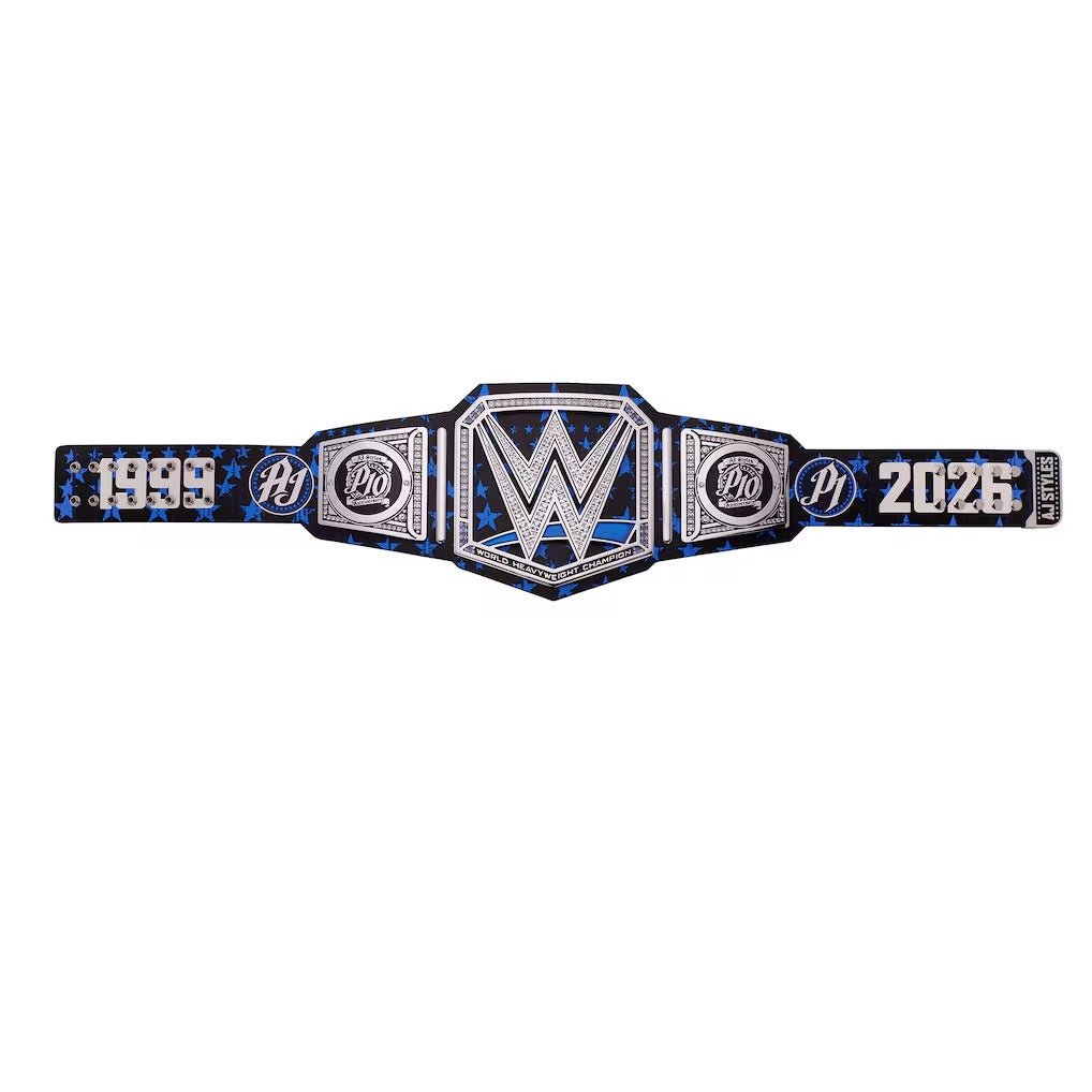 WWE AJ Styles 10th Anniversary Signature Series Title BeltChampionship BeltWWF Belt