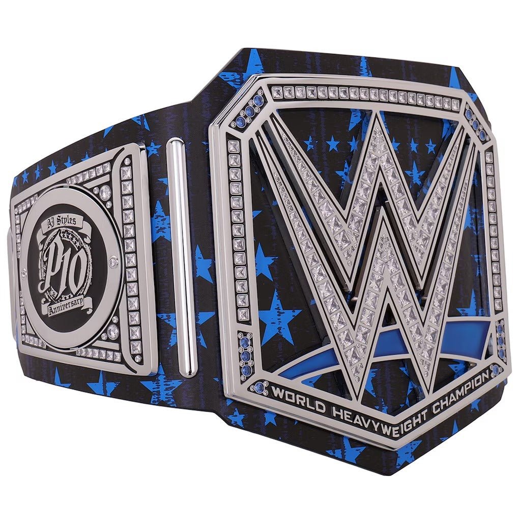WWE AJ Styles 10th Anniversary Signature Series Title BeltChampionship BeltWWF Belt