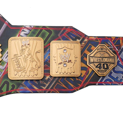 WWE Attitude Era 40 Years Of WrestleMania Replica Title Belt - WWF Belt