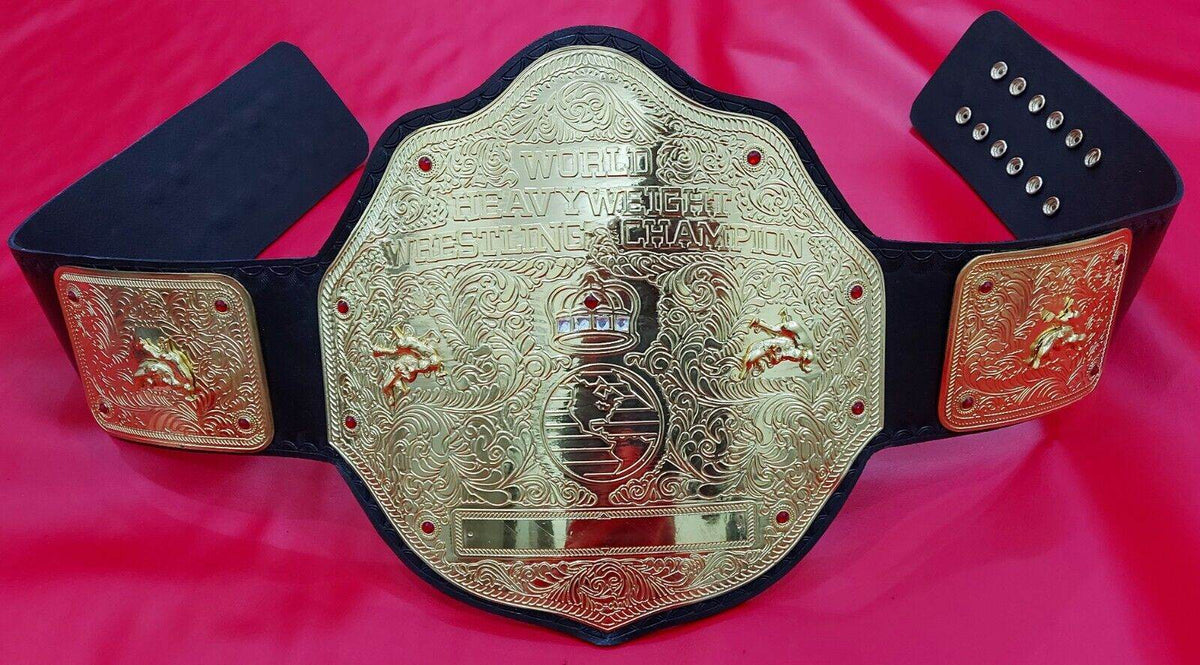 WWE Big Gold World Heavyweight Championship Tittle Belt - WWF Belt