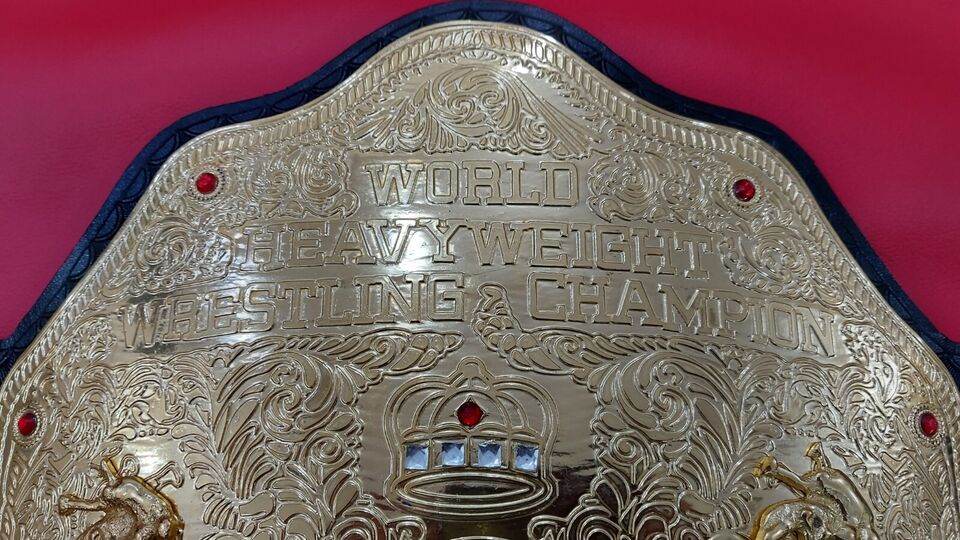 WWE Big Gold World Heavyweight Championship Tittle Belt - WWF Belt