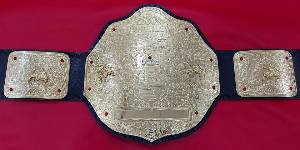 WWE Big Gold World Heavyweight Championship Tittle Belt - WWF Belt