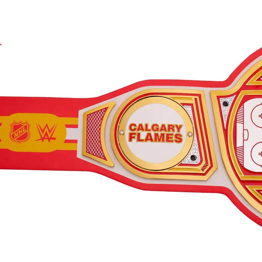 WWE Calgary Flames NHL Legacy Championship Title Belt - WWF Belt