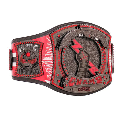 WWE CM Punk Chicago Blackhawks Signature Series Spinner Championship Belt - WWF Belt