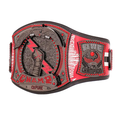 WWE CM Punk Chicago Blackhawks Signature Series Spinner Championship Belt - WWF Belt