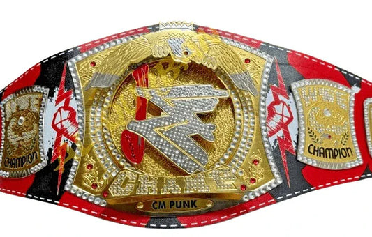 WWE CM Punk Spinner Wrestling Heavyweight Championship Title Belt - WWF Belt