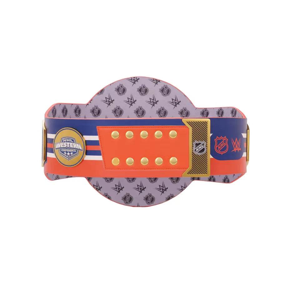 WWE Edmonton Oilers NHL Legacy Championship Title Belt - WWF Belt
