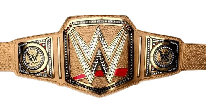 WWE Gold Heavyweight Wrestling Championship Replica Title Belt - WWF Belt