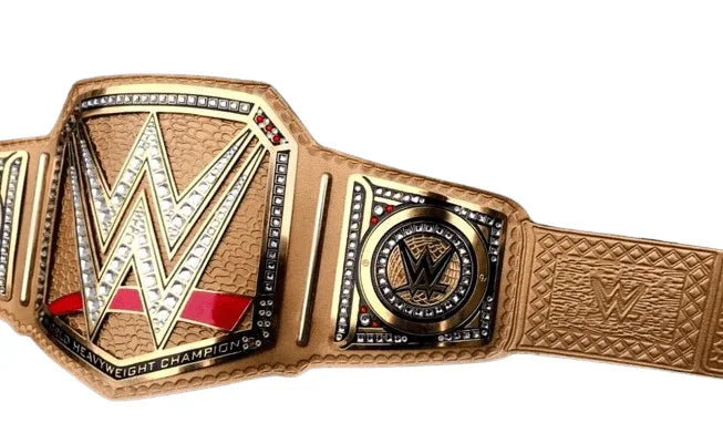 WWE Gold Heavyweight Wrestling Championship Replica Title Belt - WWF Belt