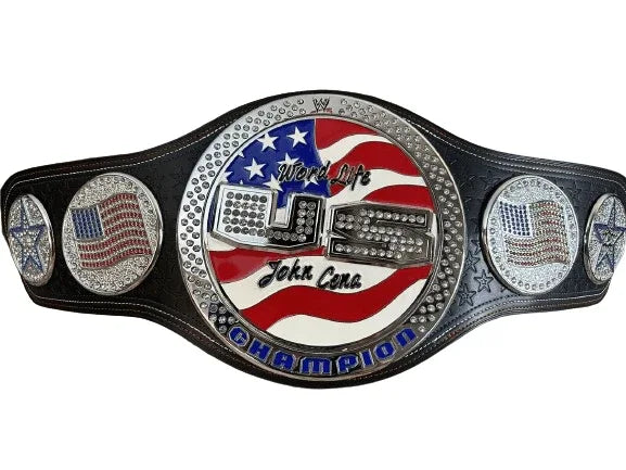 WWE John Cena US Spinner Championship Title Belt - WWF Belt