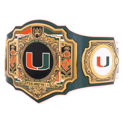 WWE Miami Hurricanes College Legacy Championship Title Belt - WWF Belt