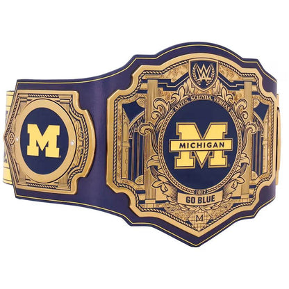 WWE Michigan Wolverines College Legacy Championship Title Belt - WWF Belt
