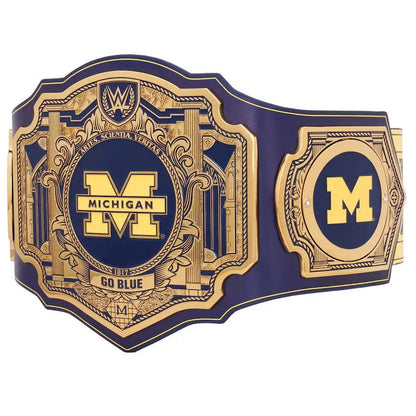 WWE Michigan Wolverines College Legacy Championship Title Belt - WWF Belt